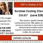 SAVING COUPON FOR COOLING SYS TEMS