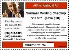 SAVING COUPON FOR COOLING SYS TEMS