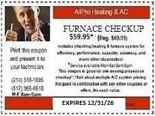 FURNACE CHECKUP & REPAIR COUPON