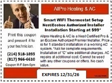 Smart thermostat coupon